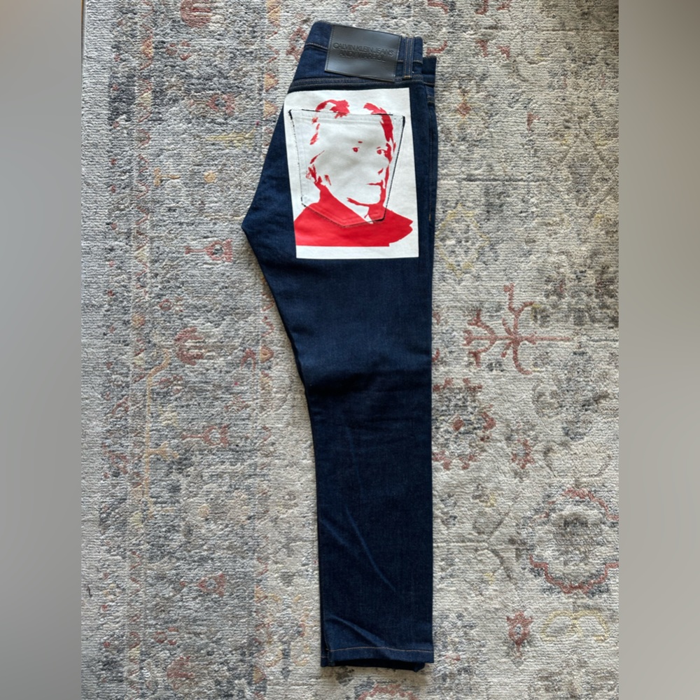 Andy Warhol x Calvin Klein x Raf Simons Self Portrait Print Jeans
Size 28W